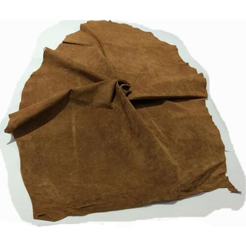 2017 new trend Caramel color Genuine pig skin split shoes lining suede leather raw material sale by whole piece