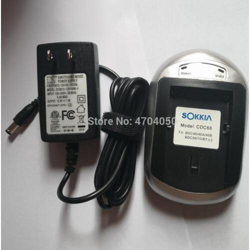 Brand New CDC68 single charger For Sokkia BDC46 BDC46B BDC46A BDC46C BDC58 BDC70 BT-L1 batteries