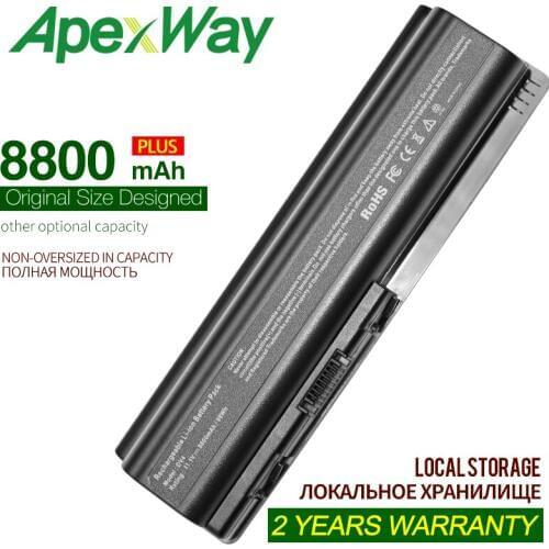 ApexWay 8800mAh Dv4 laptop battery for HP COMPAQ Pavilion Dv3500 Dv3500t Dv5-1000 Dv5t Dv5z Dv6 G60 G70HDX16t Presario G50 HDX16