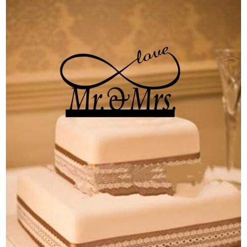 Ins Acrylic Wedding Anniversary Cake Topper Mr &Mrs Love Boy And Girl Cake Toppers For Wedding Birthday Party Cake Decorations