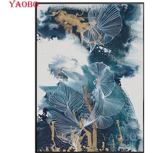 5d diy diamond painting Abstract art full square round diamond embroidery beads diamond mosaic set,Nordic minimalist style