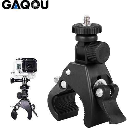 Bicycle Handlebar Holder Fast Clip Release Motor Bike Roll Bar Handbar Tripod Mount Holder for Gopro Hero 7 6 5 4 Action Camera