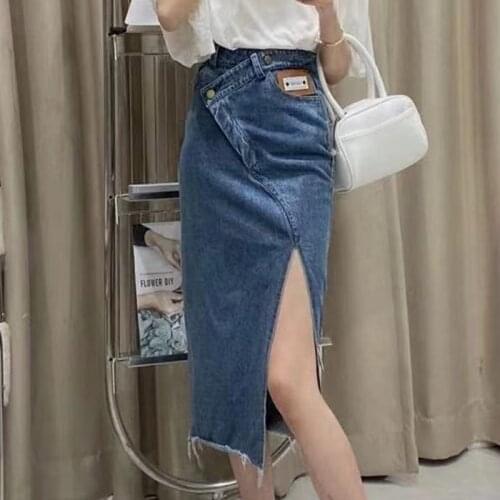 Женские юбки джинсовые DULITINA China At AliExpress