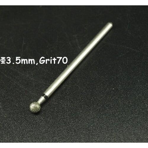 EasyNail~1Pcs Ball 70 Grit Diamond Nail Drill Bits Mill Cutter Nail Files Nail Electric Drill Manicure Device Machine Accessory