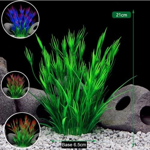 Artificial Underwater Plant Decoration Plastic Fish Tank Water Plant Grass Ornament Decor Background Aquarium Accessories