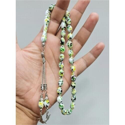 Islamic Tasbih Muslim Rosary Beads 33 Prayer Rosary For Men Bracelet For Men Accessory amber oltu amber stone Handmade Turkey