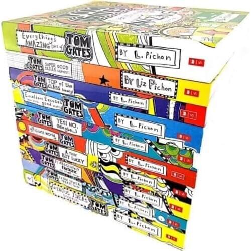 5-12 year Childrens English story book Tom gates english picture book help child be reader early education book 10pc/set