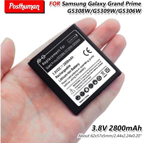 Lithium Phone 2800mAh Battery For Samsung Galaxy Grand Prime G5308W G5309W G5306W G530H J3 J3109 J5 J5008 J5009 J500F Batteries