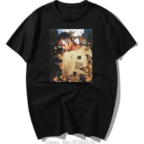 Fashion Travis Scott Butterfly Effect Rap Music Album Cover T Shirt Men High Quality Summer Face Material Top T-shirt S-3xl