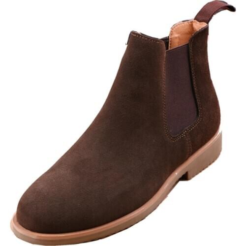 Autumn Winter Chelsea Boots For Men Shoes Suede Leather Ankle Boots Spring New Leather Boots Classic Men Casual Shoes Men Boots