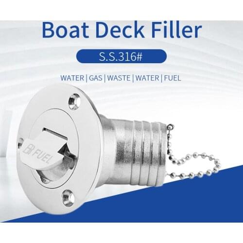 Stainless Steel Deck Water Boat Deck Filler With Keys For Marine Truck
