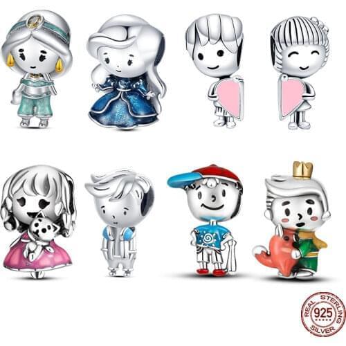 New Arrival Fit Original Pandora Bracelet Charms Pandora 925 Sparking Crystal Hot Air Balloon Princess Charms Bead Fine Jewelry