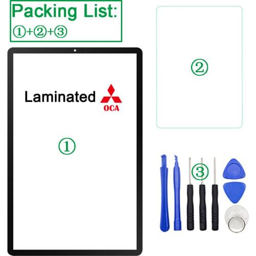 10.5 inch LCD Screen Outer Front Glass Lens with OCA For Samsung Galaxy Tab S6 T860 T865 SM-T860 Touch Panel Cover Replacement
