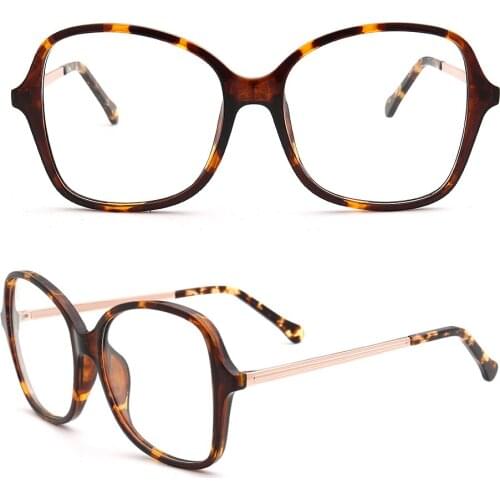 Women Oversize Square Eyeglass Frames for Women Butterfly Eyeglasses frames Fashion Spectacles Tortoise acetate Glasses Frames