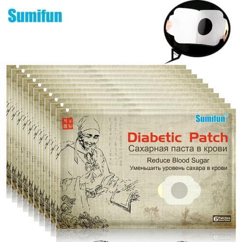 6pcs/12pcs/24pcs/36pcs/48pcs New Diabetes Patch 100% Natural Herbal Reduce Balance Blood Glucose Medical Plaster K04701