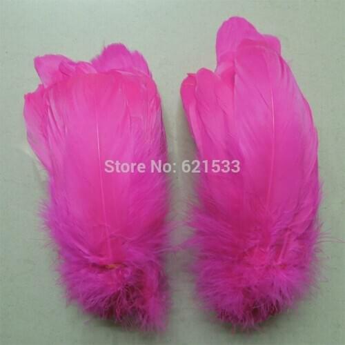 Plumas decoracion!200pcs/lot! Peach Goose Nagoire Feathers, Loose Goose feathers,13-18cm long,craft feathers for masks