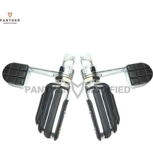 Chrome Motorcycle Foot Pegs Footrest Heel Stirrup Moto Foot Rest case for Honda VTX 1300 VTX1800 2002 2003 2004 2005 2006-2011