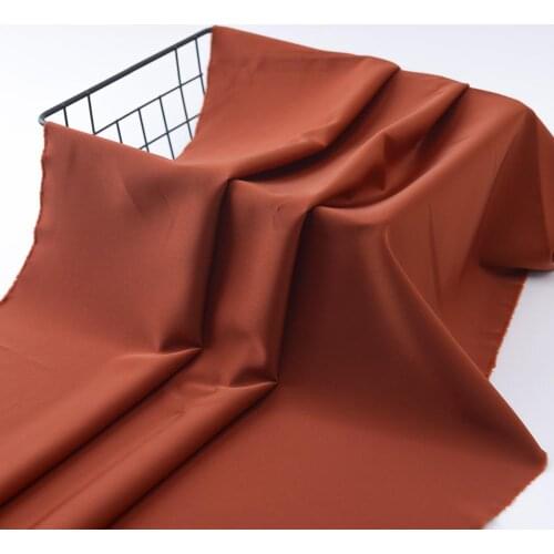 Polyester Spandex Double Sided Satin Fabric Good Drapery Smooth Heavy For Bridal Wedding Dress