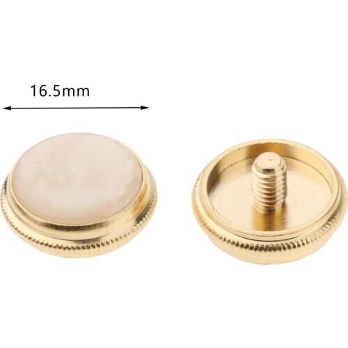 Gold Plated Trumpet Valve Finger Buttons Beautiful Trumpet Cap Replacement Parts