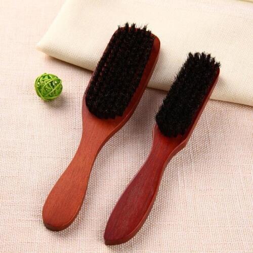 Wood Handle Hair Brush Hard Boar Bristle Combs For Men Women Hairdressing Hair Styling Beard Comb Brush