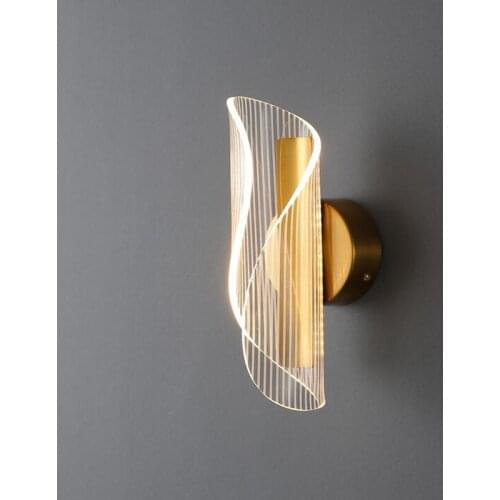 Modern Led Wall Lights For Living Room Bedroom Bedside Wall Lamp Foyer entrance corridor Gold sconce lamp