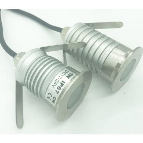 Led Underground Landscape Light 1W 3W DC12V-24V IP67 IP68Water-resistant Spotlight Deck Yard Garden Sauna Built In Dimmable Lamp