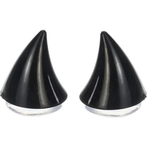 Motorcycle Helmet Corner Horn Decoration Accessories Resilient Suction Cup Soft Horn Decoration Headwear