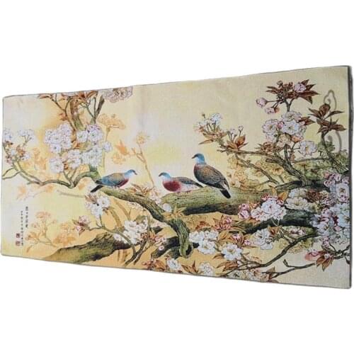 Embroider brocade (magpie picture) draw silk Thangka