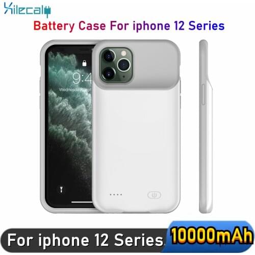 Xilecaly Phone Battery Charger Case For iPhone 12 12mini 12Pro 12Promax Ultra Thin 10000mAh Battery Charging Case Power Bank