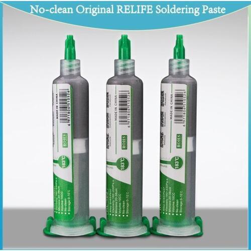 2PCS 10CC High quality Solder Paste Flux No-clean Original RELIFE Soldering Paste RL-403 Solder Tin Sn63/Pb67 For soldering iron