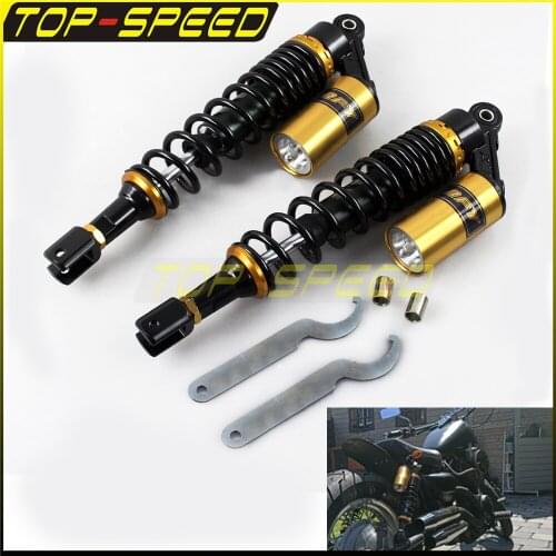 400mm One Pair Motorcycle Shock Absorbers Dirt Bike Suspension Clevis For Honda Suzuki Yamaha ATV Dirt Bike Scooter Quad