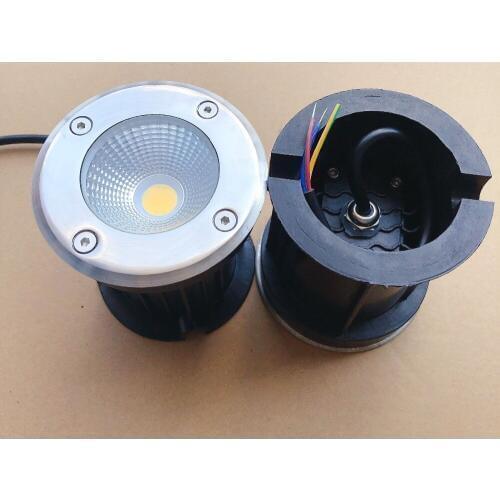 6pcs 15W COB LED Underground Light Buried Inground Lighting LED Ground Garden Lawn Light Landscapes Outdoor Lamp DC12V AC85-265V
