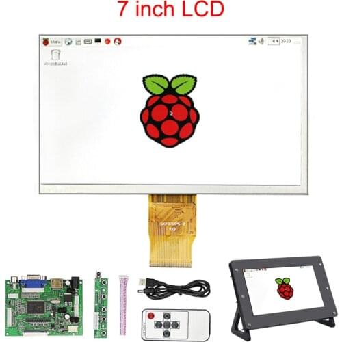 Raspberry Pi 7 Inch LCD Display 1024*600 TFT Screen +Acrylic Holder + Drive Board for Raspberry Pi 3 Model B+/ for Orange Pi