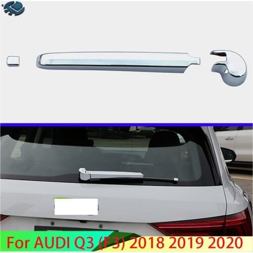 For AUDI Q3 (F3) 2018 2019 2020 Car Accessories ABS Chrome Rear Window Wiper Arm Blade Cover Trim