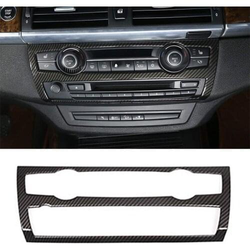 Car Air Conditioner Volume Decoration Button Frame Trim Accessories for BMW-X5 E70 2008-2013