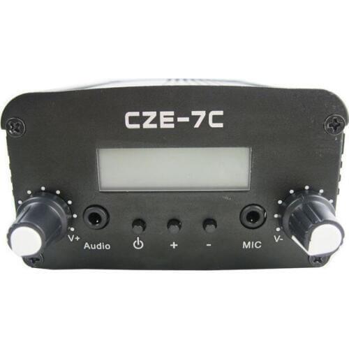 Free shipping CZH-7C 5W FM stereo PLL broadcast transmitter 76-108MHZ