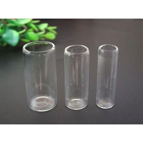Free ship!! MINI tube shape glass globe pendant,clear glass vail jewelry diy pendant necklace,3 size can choose