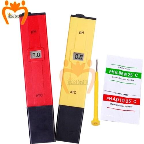 High Accuracy 0.1 LCD Digital PH Meter Tester for Water Food Aquarium Pool Hydroponics Pocket Size PH Tester With Screwdriver