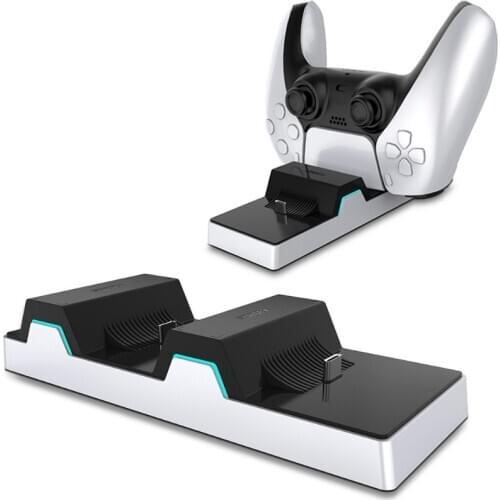 Dual USB Type C Fast Charging Controller Charger for Sony PS5 DualSense Controller Charging Station Dock for PS5 Controller