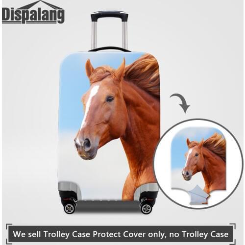 Dispalang Elastic Stretch Luggage Protective Covers 4 Size S/M/L/XL Trolley Suitcase Horse Printing Men Women Travel Accessories