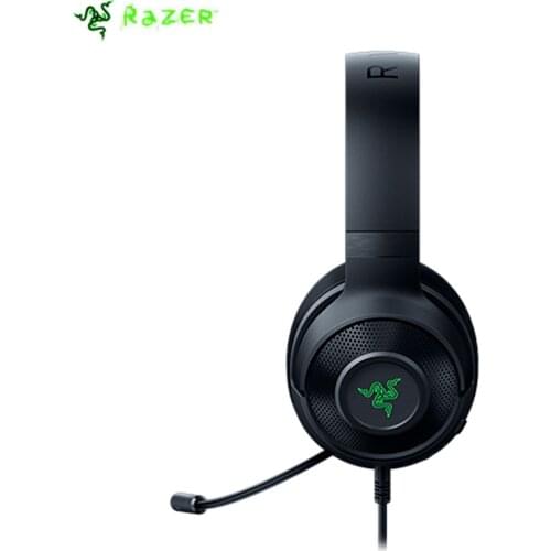 Razer Kraken V3 X Gaming Headset with 7.1 Surround Sound/Triforce 40mm Drivers/HyperClear Bendable Cardioid Mic/RGB Headphones