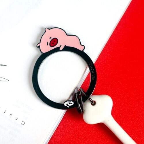 Small Animal Metal Keychains Bag Hanging Cute Ornament Creative Small Gifts