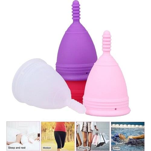 Medical Silicone Reusable Menstrual Cup Women Lady Feminine Hygiene Health Period Cup