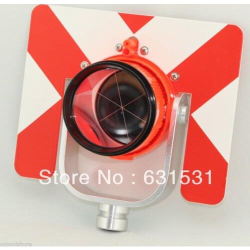 Red Color All Metal Prism Set w Bag For Total Station