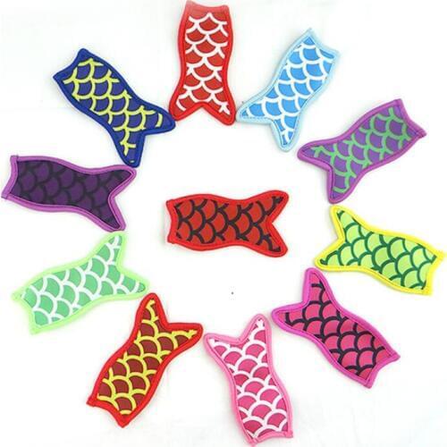 New Mermaid printing popsicle holders Ice Popsicle sleeves freezer Pop holders for kids Summer Ice Cream Tools LX2693