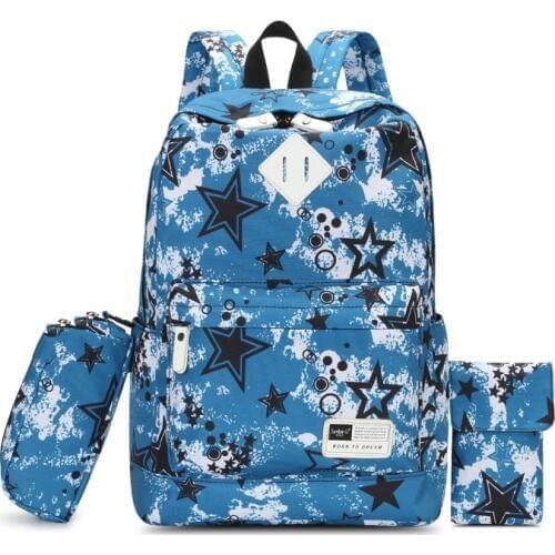 New Brand Korean Women Backpacks Waterproof Stars Printing School Bags For Teenagers Girls Casul Backpack Rucksack mochila