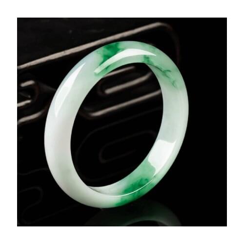 Send Certificate Natural Myanmar A-Class Emerald 54-62mm Green Flower Bracelet Exquisite Princess Bracelet Send Mom to Girlfrien