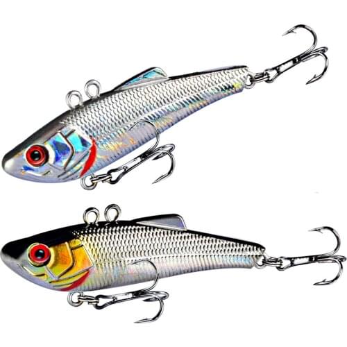 POETRYYI 1pcs VIB Ice Fishing Lure Hard Bait Pesca 7cm 7g Isca Artificial Bait Sinking Wobbler Winter Fishing Tackle