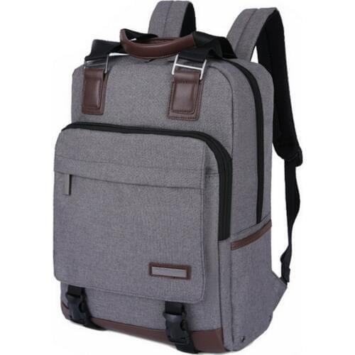 Backpack 15.6" Laptop Bags Women Men Business Bag Teenagers School Rucksack Oxford & Microfiber Leather Material