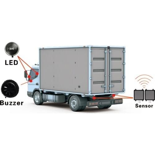 Smart Bsm Car Blind Spot Monitoring System 77Ghz Sensor Universal Car Driver Lanes Changing Warning Assistance